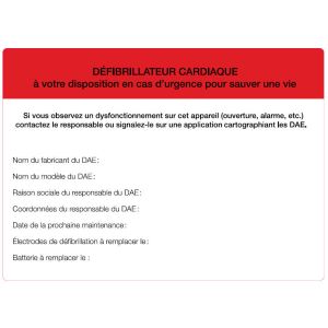 Etiquette de maintenance 