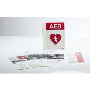 Bundle of AED signage