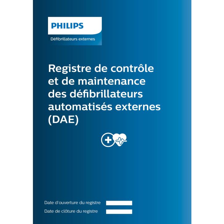 Registre de controle et de maintenance des defibrillateurs automatises externes 