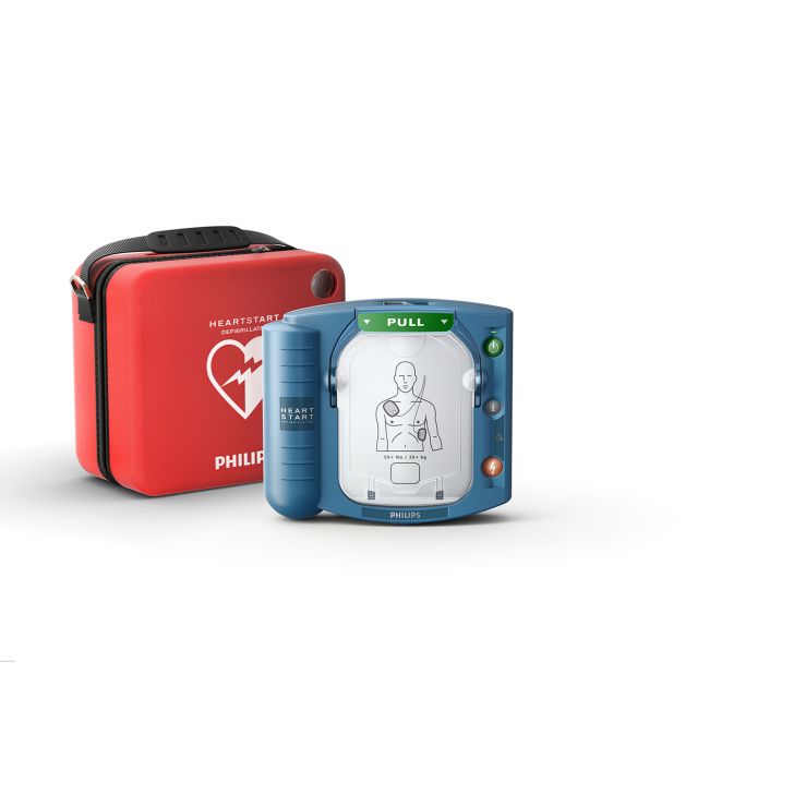 HeartStart OnSite AED Defibrillator with a standard carry case