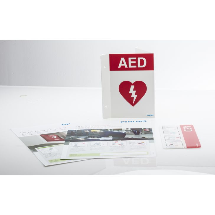 Bundle of AED signage